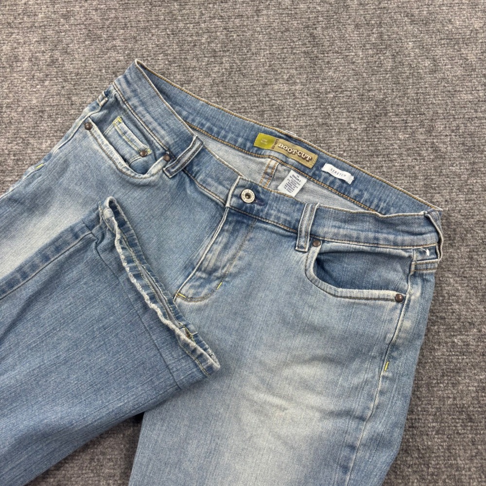 Old Navy Jeans Size 10 Short Blue Low Waist Bootcut Stretch Denim Women's